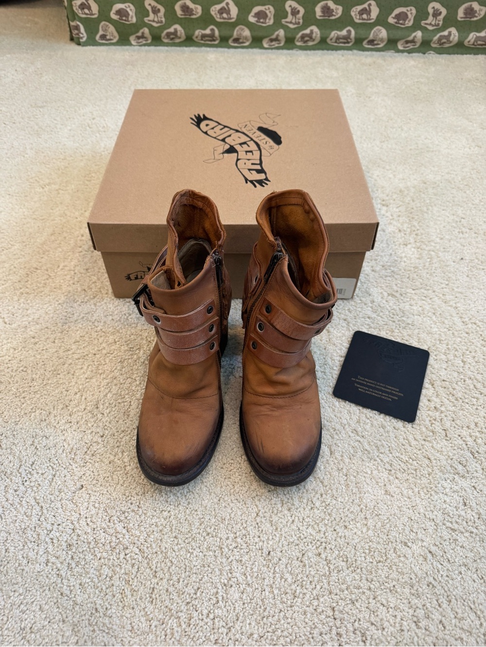 Freebird by Steven Blaze Ankle Booties in Cognac